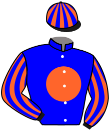 casaque portée par Moore Rya. L. jockey du cheval de course THE LION IN WINTER, information pmu ZETURF