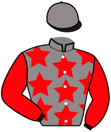 casaque portée par Ploquin Pau. Ph. jockey du cheval de course IMPECC BLUE, information pmu ZETURF