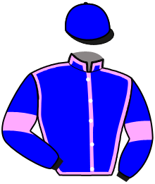 casaque portée par Mlle Lepage A. jockey du cheval de course LAGON DU DEZERT, information pmu ZETURF