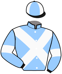 casaque portée par Eoche D. jockey du cheval de course ECLAIR DU GOSIER, information pmu ZETURF