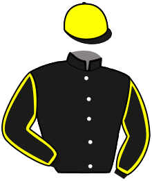 casaque portée par Potier Mat. jockey du cheval de course ITALIA HAUFOR, information pmu ZETURF