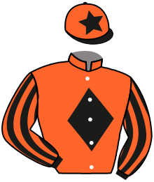 casaque portée par Saadi S. jockey du cheval de course INCANTATION, information pmu ZETURF