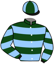 casaque portée par Plommee Léo. jockey du cheval de course CREEKATTEMPS, information pmu ZETURF