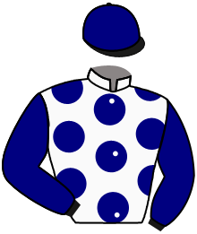 casaque portée par Madamet A. jockey du cheval de course KARINAS DREAM, information pmu ZETURF