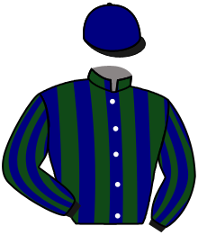 casaque portée par Plommee Léo. jockey du cheval de course PIANTARELLA, information pmu ZETURF