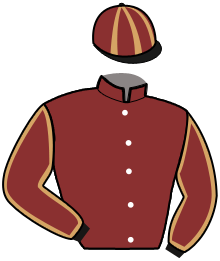 casaque portée par Mourice R. jockey du cheval de course KAICHA, information pmu ZETURF casaque portée par Mourice R. jockey du cheval de course KAICHA, information pmu ZETURF