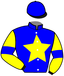 casaque portée par Saussaye V. jockey du cheval de course JUPITER CAPTAIN, information pmu ZETURF