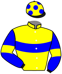 casaque portée par Alberca-gavilan D. jockey du cheval de course FIVESTARS, information pmu ZETURF