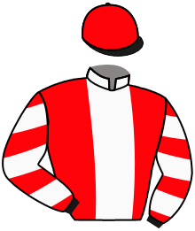 casaque portée par Sousa Ferreira R. jockey du cheval de course MARYZIA, information pmu ZETURF