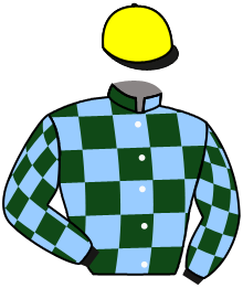 casaque portée par Grandin Mar. jockey du cheval de course MISS HENNESSY, information pmu ZETURF