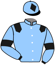 casaque portée par Romary Mlle M. jockey du cheval de course BALGEES TIME, information pmu ZETURF