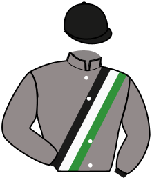 casaque portée par Wolff L. jockey du cheval de course MALA WYSKA, information pmu ZETURF casaque portée par Wolff L. jockey du cheval de course MALA WYSKA, information pmu ZETURF