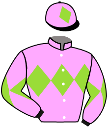 casaque portée par Mangione R. jockey du cheval de course AL KHAMSIN, information pmu ZETURF
