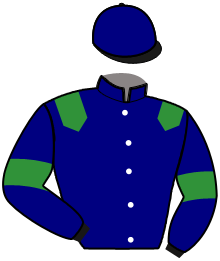 casaque portée par Bonne D. jockey du cheval de course LALICA JAC, information pmu ZETURF