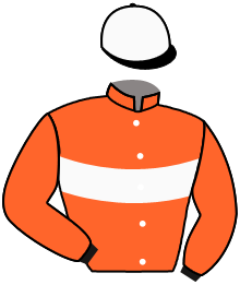 casaque portée par Moutard Jer. jockey du cheval de course OLYMPIQUE DES BOIS, information pmu ZETURF