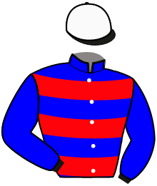 casaque portée par Ouvrie F. jockey du cheval de course MAMZELLE D'ARBAZ, information pmu ZETURF