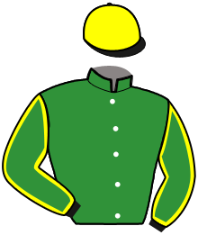 casaque portée par Hemery R. jockey du cheval de course LACLEA, information pmu ZETURF