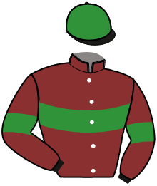 casaque portée par Ouanella A. jockey du cheval de course LOVA DE SANA, information pmu ZETURF