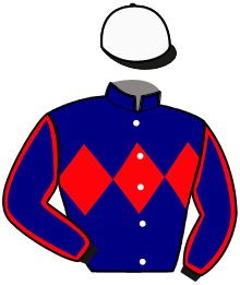 casaque portée par Bakker A. jockey du cheval de course LIBERTIN MAZA, information pmu ZETURF