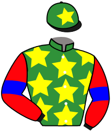 casaque portée par Veron F. jockey du cheval de course SAKURACHAN, information pmu ZETURF