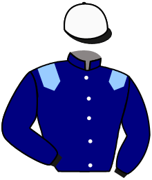 casaque portée par Santiago Mlle D. jockey du cheval de course MATISS DE LA BRUNIE, information pmu ZETURF