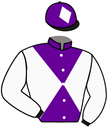 casaque portée par Foulon M. jockey du cheval de course PERLE RARE'JAC, information pmu ZETURF