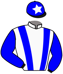 casaque portée par Hamelin A. jockey du cheval de course BORN TO DARE, information pmu ZETURF