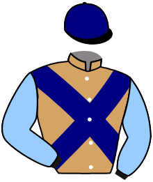 casaque portée par Raimbault C. jockey du cheval de course FLOWERY COAST, information pmu ZETURF