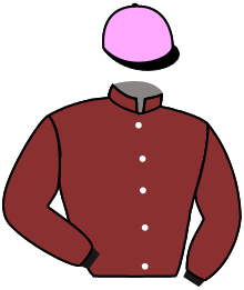 casaque portée par Pouchin A. jockey du cheval de course KOHANA, information pmu ZETURF