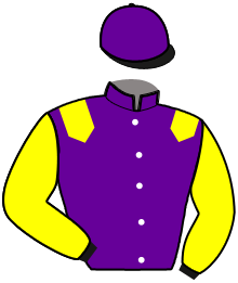 casaque portée par Martin G. jockey du cheval de course HAIKIDO, information pmu ZETURF