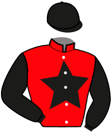 casaque portée par Barrier A. jockey du cheval de course ISYBOY DE CINGLAIS, information pmu ZETURF