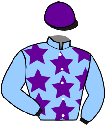 casaque portée par Raffin O. jockey du cheval de course KINGKARL, information pmu ZETURF