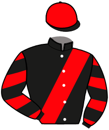 casaque portée par Rochard B. jockey du cheval de course KOUSINE CARISAIE, information pmu ZETURF