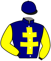 casaque portée par Lecellier P. jockey du cheval de course ILCAPITANO DU PARC, information pmu ZETURF