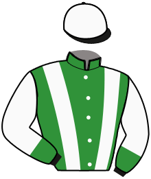 casaque portée par Desmigneux F. jockey du cheval de course LE CADOR DE SIMM, information pmu ZETURF