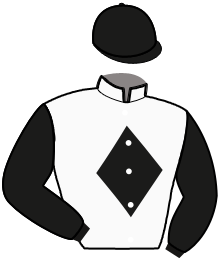 casaque portée par Mottier M. jockey du cheval de course MICH D'OCCAGNES, information pmu ZETURF