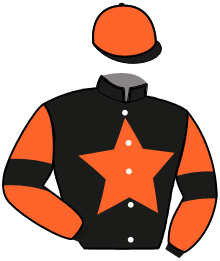 casaque portée par Saout Mlle C. jockey du cheval de course KIF DU TRAPASSOU, information pmu ZETURF