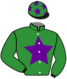 casaque portée par Briand Thé. jockey du cheval de course HELIOT DE CAHOT, information pmu ZETURF