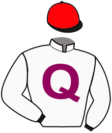 casaque portée par Seguy V. jockey du cheval de course ALWASMIYAH, information pmu ZETURF
