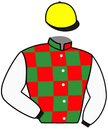 casaque portée par Forest M. jockey du cheval de course FARDOWS, information pmu ZETURF
