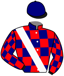 casaque portée par Sanchez Gar. jockey du cheval de course PIU DREAM, information pmu ZETURF