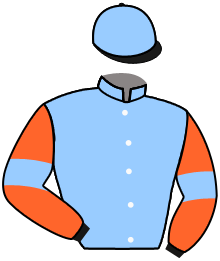 casaque portée par Meunier Gab. jockey du cheval de course KELLY ANN SAGA, information pmu ZETURF