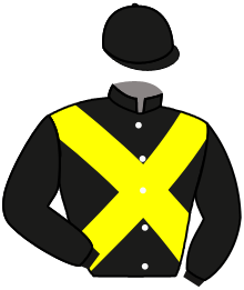 casaque portée par Vandamme Luc. jockey du cheval de course MAJESTE DECIERGUES, information pmu ZETURF