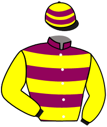 casaque portée par Dubourg K. jockey du cheval de course NEON HAS, information pmu ZETURF