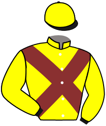 casaque portée par Blais Adr. jockey du cheval de course CHACHECHOUET, information pmu ZETURF