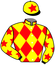 casaque portée par Raimbault C. jockey du cheval de course KAWANN, information pmu ZETURF