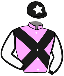 casaque portée par Veron F. jockey du cheval de course GRISE D'AZUR PELEM, information pmu ZETURF