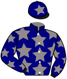 casaque portée par Bachelot T. jockey du cheval de course QUEST FOR MAGIC, information pmu ZETURF