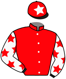 casaque portée par Crastus A. jockey du cheval de course IMAYA, information pmu ZETURF