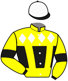 casaque portée par Feron J. Ch. jockey du cheval de course JAMBAVAN, information pmu ZETURF casaque portée par Feron J. Ch. jockey du cheval de course JAMBAVAN, information pmu ZETURF